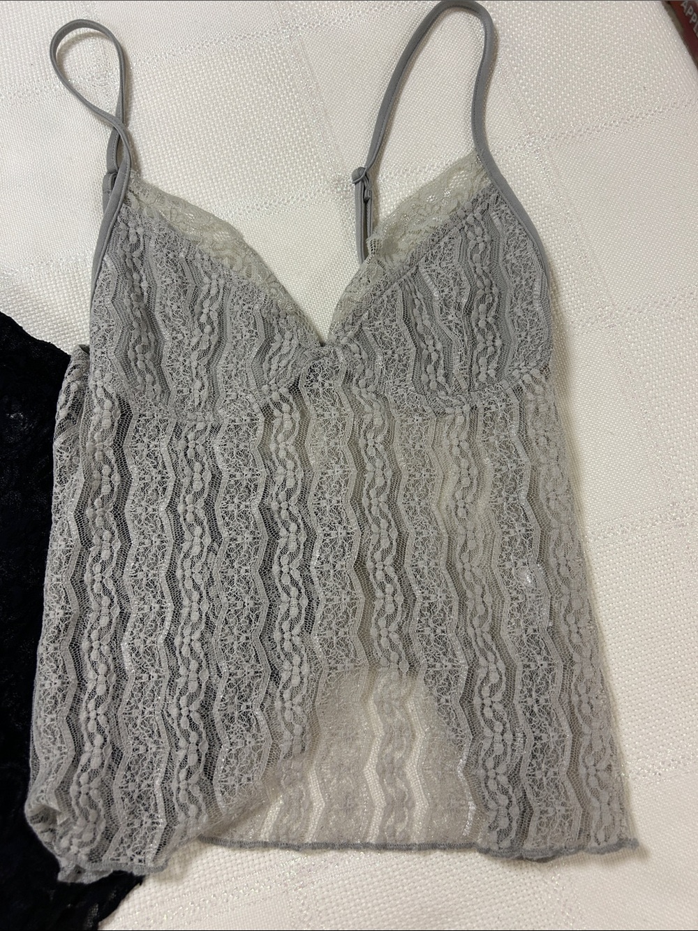 Delicate Lace Camisole Tank Tops - set of 2 image 2